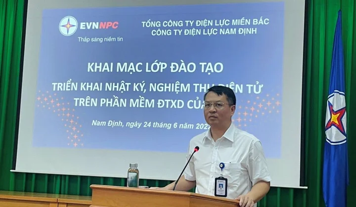 Điện lực Nam Định triển khai áp dụng phần mềm nhật ký, nghiệm thu điện tử nâng cao năng lực quản lý